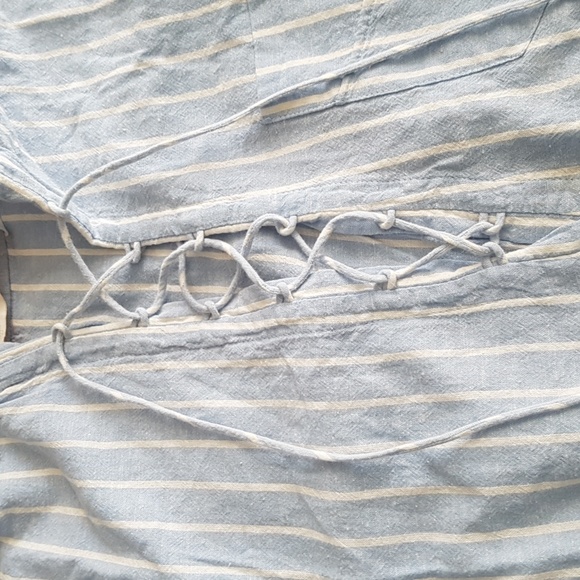 Zara Trafaluc Cotton Striped Oversized Tunic Size XS - Picture 4 of 16